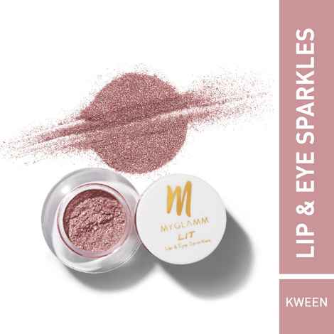 Buy MyGlamm LIT Lip & Eye Sparkles-Kween-1.1gm - Purplle