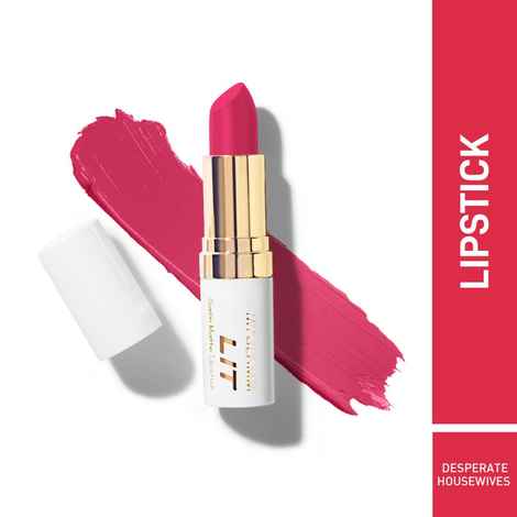 Buy MyGlamm LIT Satin Matte Lipstick-Desperate Housewives-4.5gm - Purplle