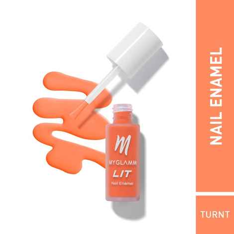 Buy MyGlamm LIT Matte Nail Enamel-Turnt-7ml - Purplle