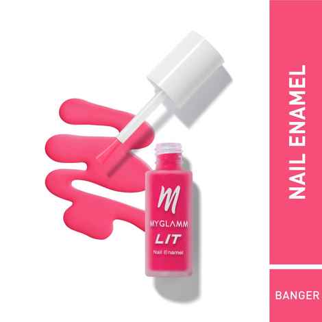 Buy MyGlamm LIT Matte Nail Enamel-Banger-7ml - Purplle