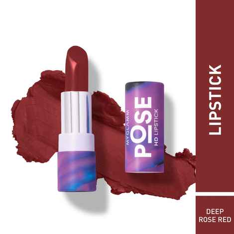 Buy MyGlamm POSE HD Lipstick-Deep Rose Red-4 gm - Purplle
