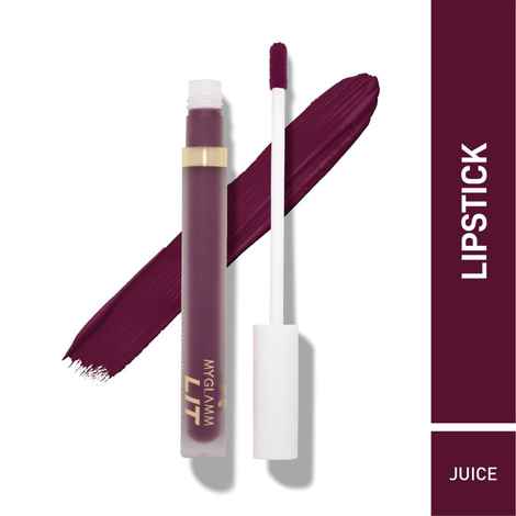 Buy MyGlamm LIT Liquid Velvet Matte Lipstick-Juice-3ml - Purplle