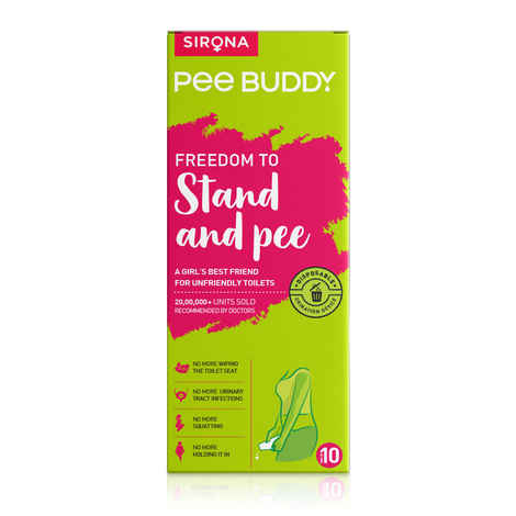 Buy Sirona PeeBuddy - Disposable, Portable Female Urination Device for Women (10 Funnel) - Purplle