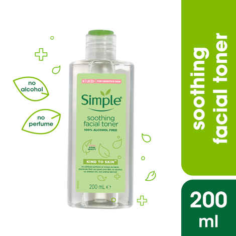 Buy Simple Kind to Skin Soothing Facial Toner| Toner for sensitive Skin | No Added Perfume, No Harsh Chemicals, No Artificial Color and No Alcohol | 200ml - Purplle
