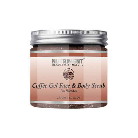 Buy Nutriment Coffee Gel Face & Body Scrub, 250gm, Suitables For Skin Types. - Purplle