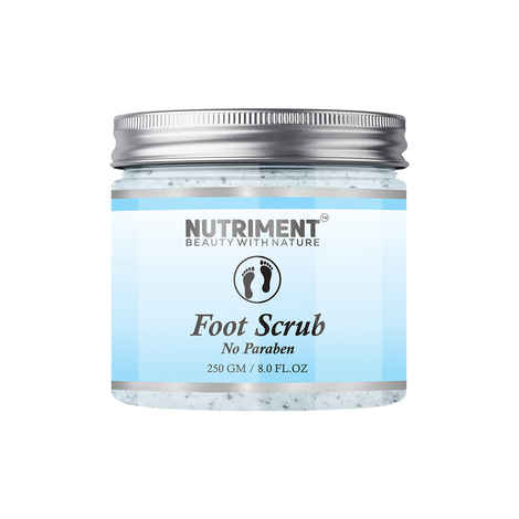 Buy Nutriment Foot Scrub for Deadskin Cells Removal, Removing Blackheads and Revitalises Healthy Skin, Paraban Free 250gram Suitable for all skin types - Purplle