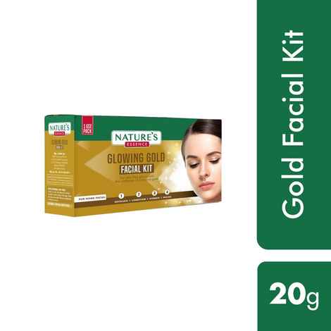 Buy Nature's Essence Glowing Gold Facial Kit, Single Use Pack (20 g) - Purplle