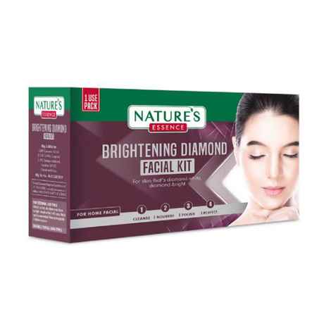 Buy Nature's Essence Brightening Diamond Facial Kit, Single Use Pack, 20gm - Purplle