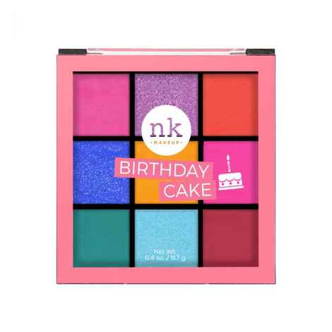 Buy Nicka K Nine Color Eyeshadow Palette - Birthday Cake (11.7 g) - Purplle