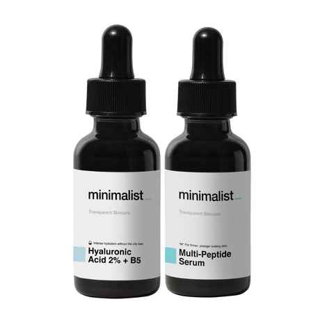 Buy Minimalist Hydration & Over Night Repair Duo For Dry, Dehydrated & Dull skin Combo of 2 - Purplle
