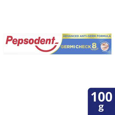 Buy Pepsodent Germicheck 8 Actions, Toothpaste With Anti-Germ Formula, Clove & Neem Oil (100 g) - Purplle