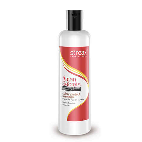 Buy Streax Professional Argan Secrets Colour Protect Shampoo (250 ml) - Purplle