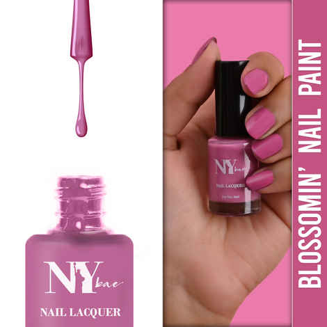 Buy NY Bae Blossomin' Nail Lacquer - Orchid Chic 3 (6 ml) | Purple | Glossy Finish | Rich Pigment | Chip-proof | Long lasting | Cruelty Free - Purplle