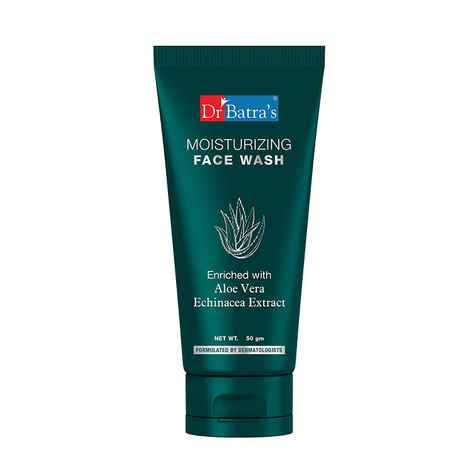 Buy Dr Batra's Moisturizing Face Wash Enriched With Aloe Vera Soft, Hydrated & Supple Skin - 50 gm - Purplle