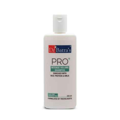 Buy Dr Batra`s Pro+ Intense Volume Shampoo Enriched With Rice protein & Amla - 200 ml - Purplle