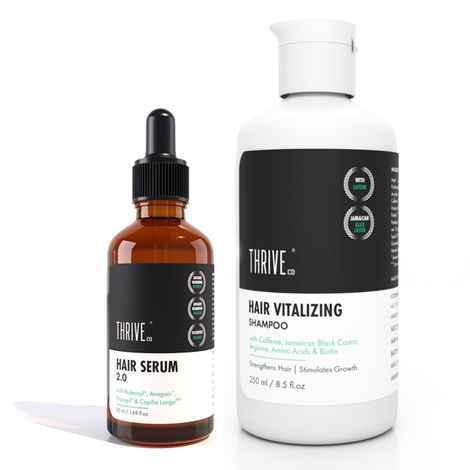 Buy ThriveCo Restorative Hair Growth Kit: Hair Growth Serum & Hair Vitalizing Shampoo - Purplle