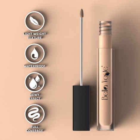 Buy Bella Voste I HI-DEFINITION LIQUID CONCEALER I Light Weight with Full Coverage I Easily Blendable Concealer for face makeup with Matte finish I Water-Proof & Water-Resistant I Cruelty Free I SHADE LC-03 - 4 ml - Purplle
