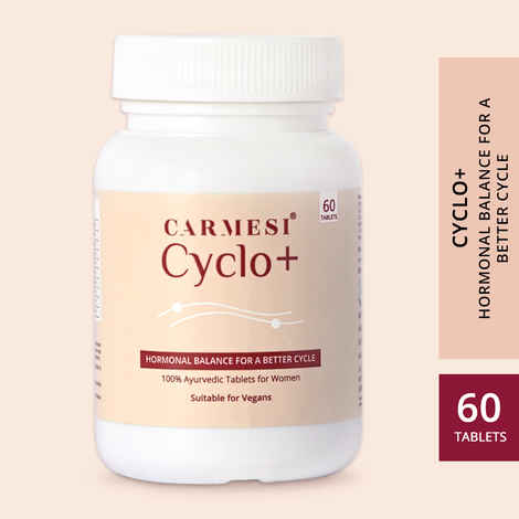 Buy Carmesi Cyclo+ 100% Ayurvedic Tablets for Women (60 tablets) - Purplle