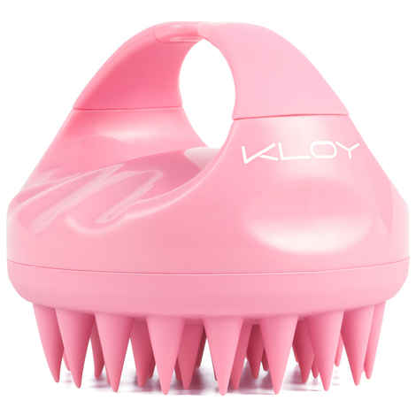 Buy KLOY Hair Scalp Massager Shampoo Brush with Soft Silicone Bristles- Pink 1 Pc - Purplle