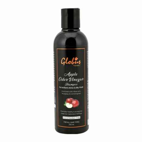 Buy Globus Naturals Apple Cider Vinegar Shampoo For Brilliant Shine & Silky finishEnriched with Aloe vera, Nutgrass & Lemongrass |Promotes hair growth|Maintains scalp ph|No Parabens| No Sulphate| 250 ml - Purplle