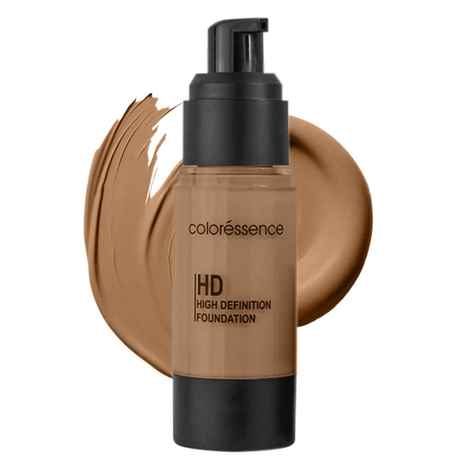 Buy COLORESSENCE HD Foundation, High Coverage Matte Finish Liquid Foundation to Cover Blemishes and Dark Spots 30 ml HDF-4 (HOT AMERICANO) - Purplle