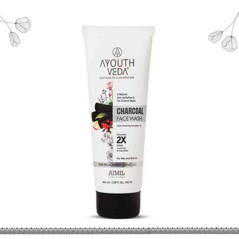Buy Ayouthveda Charcoal Face Wash (100 Ml) - Purplle