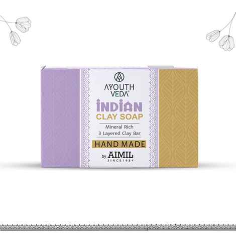 Buy Ayouthveda Handmade Indian Clay Soap 100 g - Purplle