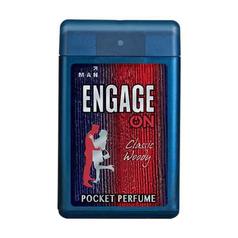 Buy Engage ON Classic Woody Pocket Perfume For Men, Citrus & Spicy ,Skin Friendly, 17 ml - Purplle