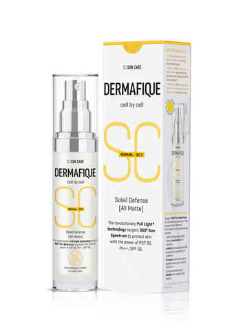 Dermafique Sun Defense All Matte, SPF 50, PA +++ Sunscreen 30g, Normal-Oily Skin, Prevents Pigmentation, Dermatologist Tested on Indian Skin