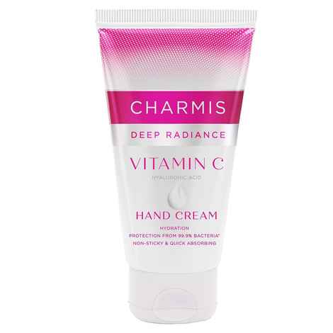Buy Charmis Deep Radiance Vitamin C Hand Cream with Hyaluronic Acid, Protection from 99.9% Bacteria & Hydrated Hands, Non Sticky, All Skin Types, 150 gm - Purplle