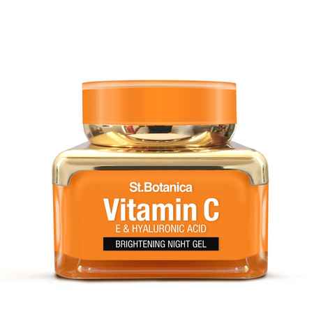 Buy St.Botanica Vitamin C, E & Hyaluronic Acid Brightening Night Gel, 50 gm - Purplle