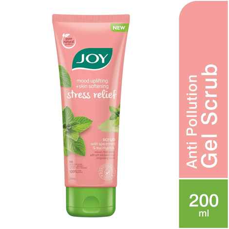 Buy Joy Mood Uplifting & Skin Softening Stress Relief Scrub With Spearmint & Eucalyptus 200 ml - Purplle