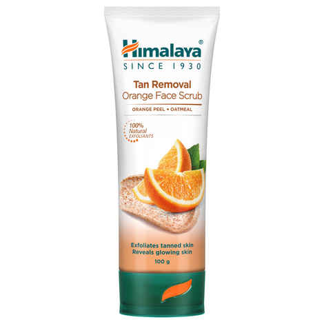 Buy Himalaya Tan Removal Orange Face Scrub (100 g) - Purplle