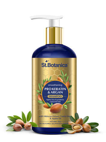 Buy St.Botanica Pro Keratin & Argan Oil Smooth Therapy Shampo (300 ml) - Purplle