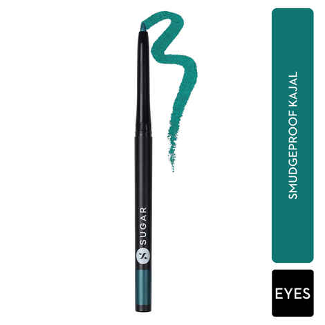 SUGAR Cosmetics Kohl of Honour Intense Kajal | Upto 12 hrs | Long Lasting, Smudge Proof & Waterproof Kajal | Matte Finish | Twist Up Kajal Pencil | Paraben Free | 03 Aqua Lung 0.3 gm