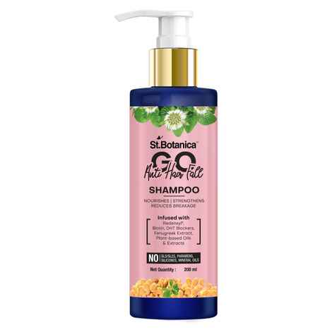 Buy St.Botanica GO Anti-Hair Fall Hair Shampoo - With Redensyl, Biotin, Natural DHT Blockers, No SLS / Sulphate, Paraben, Silicones, Colors, 200 ml - Purplle