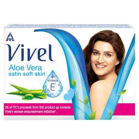 Buy Vivel Aloe Vera Bathing Soap with Vitamin E for Soft, Glowing skin|Refreshing Fragrance|Combo Pack 150g (Pack of 4) - Purplle