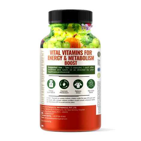 Buy Nature Life Nutrition Plant Based B Complex Supplement for Immunity, Energy, & Brain Function (120 Veg Capsules) - Purplle