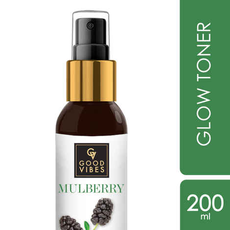 Buy Good Vibes Mulberry Glow Toner | Anti-Ageing, Lightening | No Parabens, No Alcohol, No Sulphates, No Mineral Oil, No Animal Testing (200 ml) - Purplle