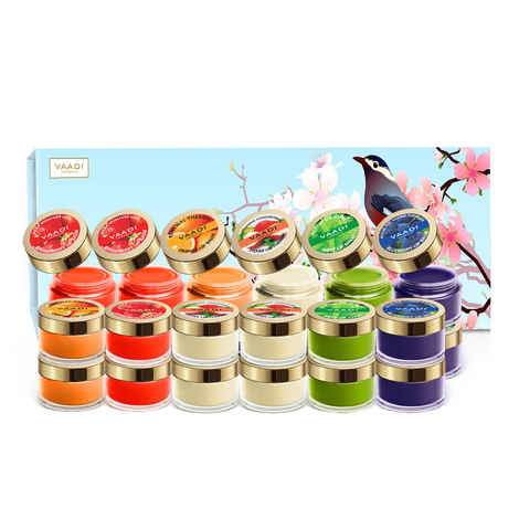 Buy Vaadi Herbals Premium 24 Lip Balm Gift Box (Assorted)(10 g x 24) - Purplle