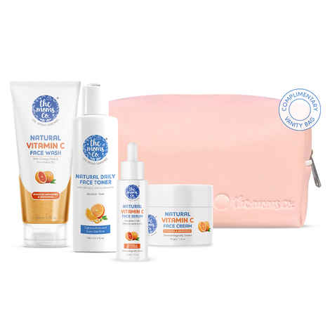 Buy The Moms Co. Natural Vitamin C Complete Face Care Routine Kit - Purplle