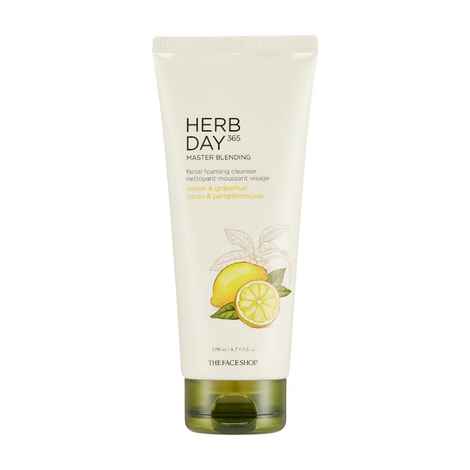 Buy The Face Shop Herb Day 365 Lemon & Grapefruit Face Wash With Vitamin C & Glycolic Acid For Brighter And Glowing Skin | Made in Korea | 170 ml - Purplle