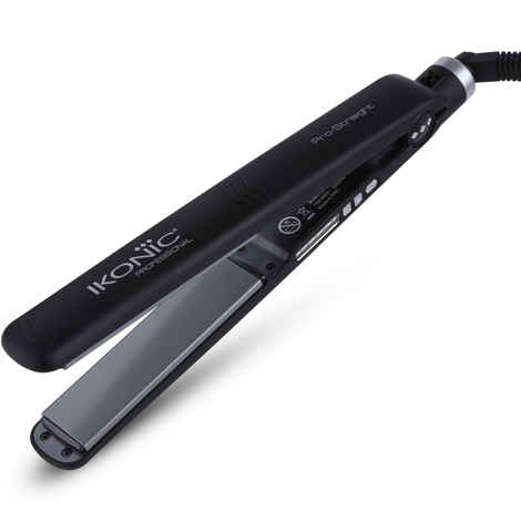 Buy Ikonic Hair Straigtner - Pro Straight | Black | Ceramic Tourmaline | Corded Electric | Hair Type - Straight | Heating Temperature - Up To 230 Degrees Celsius - Purplle