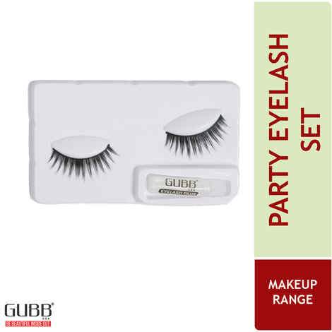 GUBB False Eyelashes Set (Party Style) Pack of 1