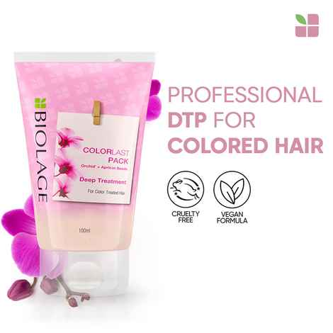 Buy Biolage COLORLAST Deep Treatment Pack for Colored Hair (Vegan & Paraben Free) 100ml - Purplle