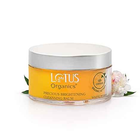 Buy Lotus Organics+ Precious Brightening Cleansing Balm | 100% Organic White Peony | Sulphate & Paraben Free | All Skin Types | 50g - Purplle