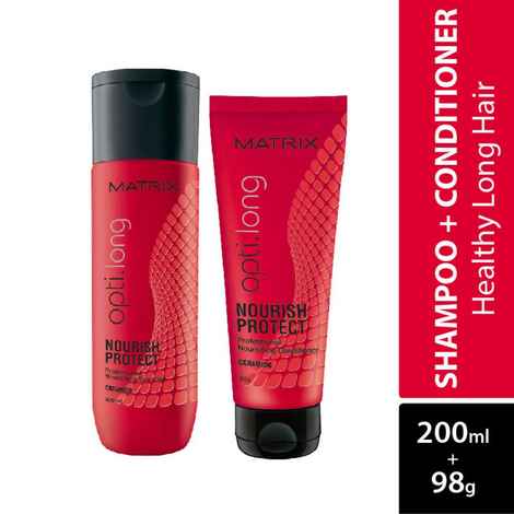 Buy Matrix Opti Long Nourish Protect Nourishing Shampoo Ceramide 200ml & Conditioner 98g - Purplle