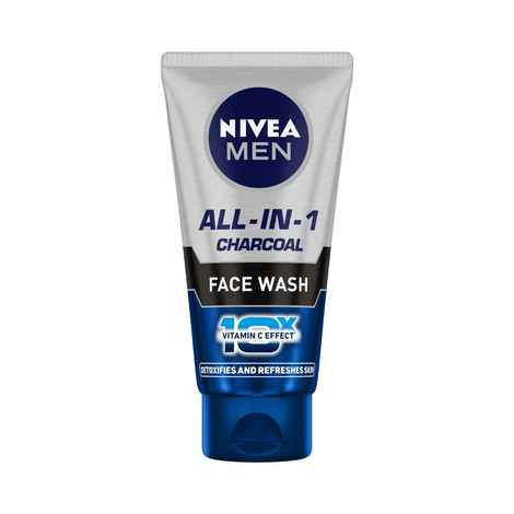 Buy Nivea Men All-in-1 Charcoal Face Wash (50 gm) - Purplle