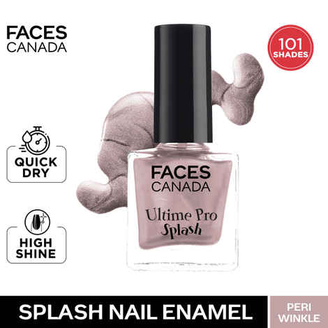 Buy FACES CANADA Ultime Pro Splash Nail Enamel - Periwinkle 151 (8 ml) | Quick Drying | Glossy Finish | Long Lasting | No Chip Formula | High Shine Nail Polish For Women | No Harmful Chemicals - Purplle