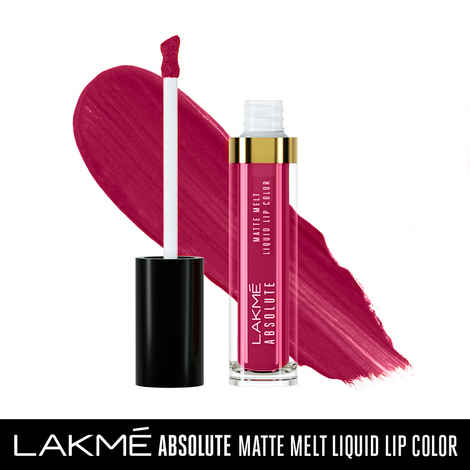 Buy Lakme Absolute Matte Melt Liquid Lip Color, Revenge Red, 6 ml - Purplle